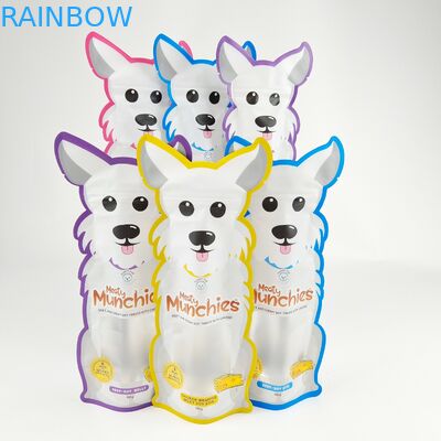 Digital Print Foil Packaging Bag Irregular Plastic Die Cut Edible Food Zipper Pouch