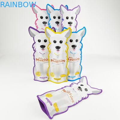 Special Shaped Custom Printed Mylar Bags Die Cut Irregular Pouch With Zipper