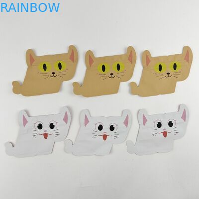 Candy Cookies Mylar Ziplock Stand Up Bags Special Shape Stand Up Ziplock Pouches