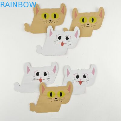 Candy Cookies Mylar Ziplock Stand Up Bags Special Shape Stand Up Ziplock Pouches