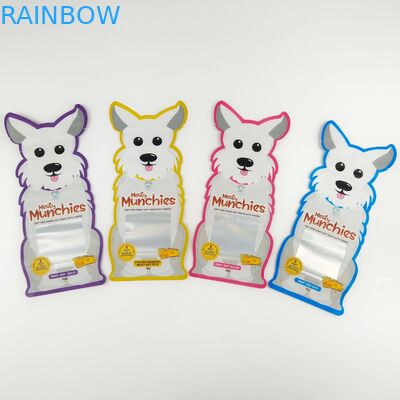 Candy Cookies Mylar Ziplock Stand Up Bags Special Shape Stand Up Ziplock Pouches