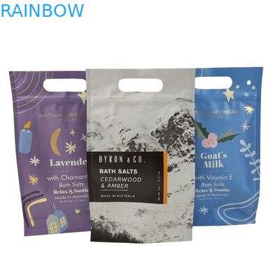 Custom Design Stand Up Zipper Pouch Body Scrub Packaging Aluminum Foil Mylar Bags