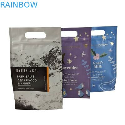 Custom Design Stand Up Zipper Pouch Body Scrub Packaging Aluminum Foil Mylar Bags