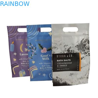 Custom Design Stand Up Zipper Pouch Body Scrub Packaging Aluminum Foil Mylar Bags