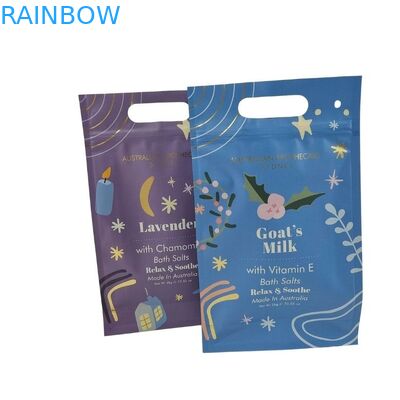 Custom Design Stand Up Zipper Pouch Body Scrub Packaging Aluminum Foil Mylar Bags