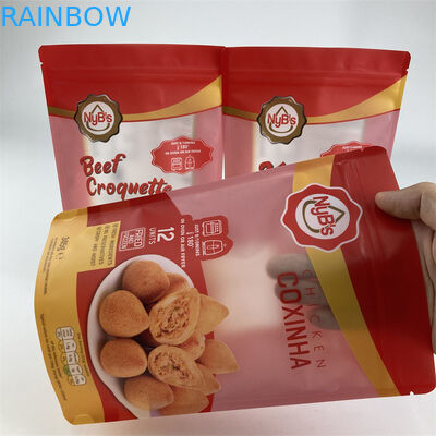Custom Printed Plastic Dry Fruits Packing Bags Stand Up For Mango Banana Chips