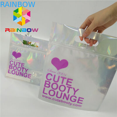 Waterproof Plastic Bikini Packaging Bag Soft Touch Swimwear Recycle Zip Lock Bags
