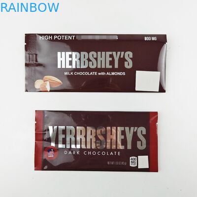 Chocolate Bar Candy Food Grade Plastic Bag Recyclable Aluminum Foil Pouches