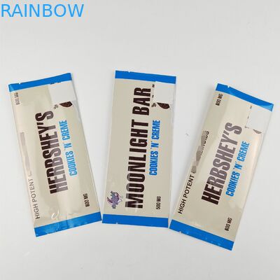 Aluminum Foil Chocolate Packaging Bags Back Sealed Custom Printed Mylar Bags
