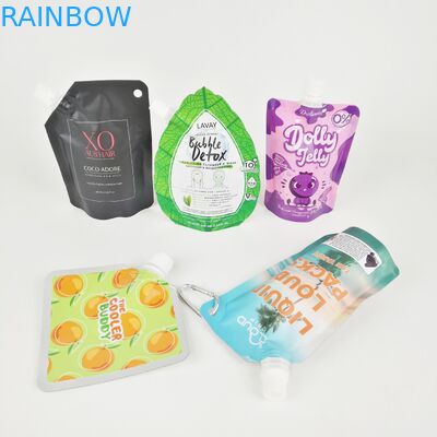 Flexible Plastic Spout Pouch Liquid Doypack For Tomato Sauce / Cosmetic