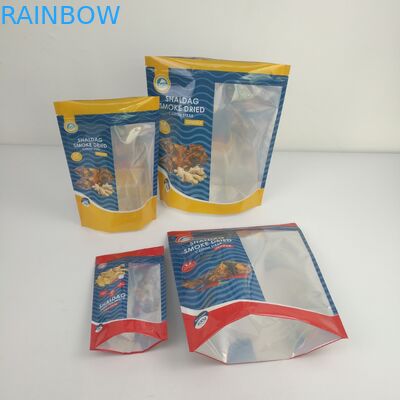 Glossy Smell Proof Packaging Bags Snack Dried Food Mylar Ziplock Stand Up Bags