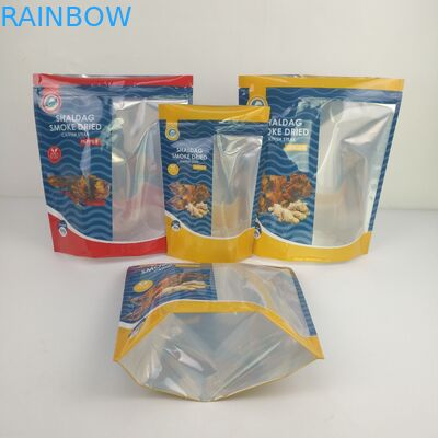 Glossy Smell Proof Packaging Bags Snack Dried Food Mylar Ziplock Stand Up Bags