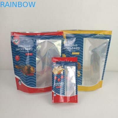 Glossy Smell Proof Packaging Bags Snack Dried Food Mylar Ziplock Stand Up Bags