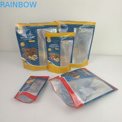 Glossy Smell Proof Packaging Bags Snack Dried Food Mylar Ziplock Stand Up Bags
