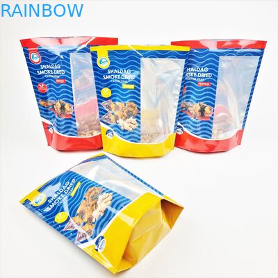 Stand Up Aluminum Packaging Bags Snacks Tobacco Spice Resealable Ziplock Bags
