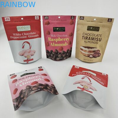 Soft Touch THC Food Mylar Bags Pouch Customized Aluminum Packaging Bags