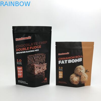 Soft Touch THC Food Mylar Bags Pouch Customized Aluminum Packaging Bags