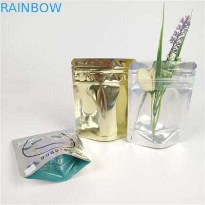 Transparent Custom Printed Mylar Bags Smell Proof Pouch 3.5g Edible Ziplock Foil Bags