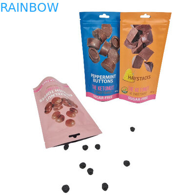 Colored Food Packing Bag Stand Up Food Grade Laminated Aluminum Foil Mylar Zip Lock Bags