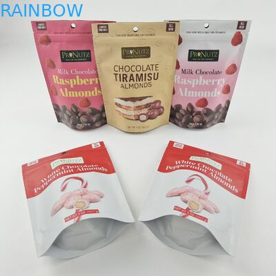 Edible Food Packaging Pouch Zipper Snack Package Bag For Cookies Candy