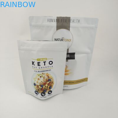 3.5g Edible Food Packaging Bag Mylar Stand Up Pouches With Zipper Window