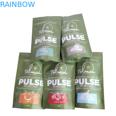 3.5g Edible Food Packaging Bag Mylar Stand Up Pouches With Zipper Window