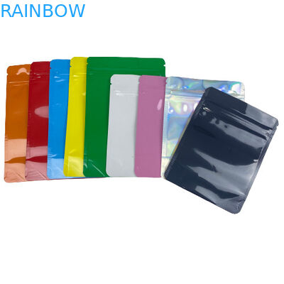 3.5g Edible Food Packaging Bag Mylar Stand Up Pouches With Zipper Window