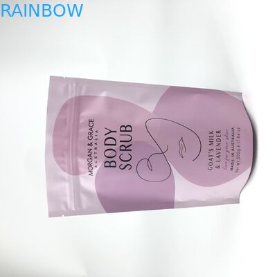 Zipper Mylar Stand Up Pouches Gravnre Printing For Body Scrub Bath Salt