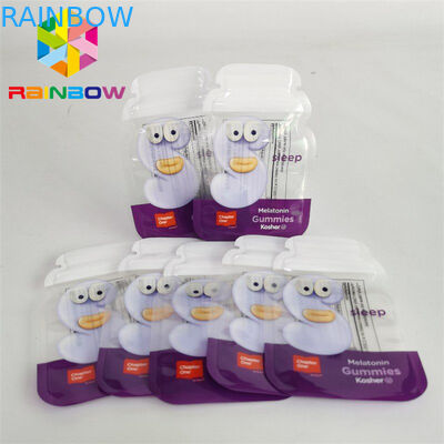 Custom Printed Die Cut Mylar Bags 1g 3.5g 7g 14g 28g Child Resistant For Cookie Candy