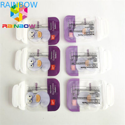 Soft Touch Edible Food Packaging Bag 3.5g Cookie Special Shape Die Cut Mylar Bags