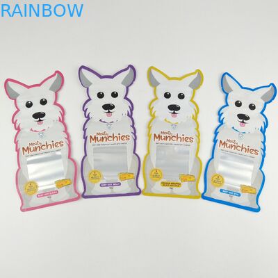Hologram Printed Irregular Shaped Die Cut Mylar Bags 3.5g - 28g Childproof Smell Proof Bag
