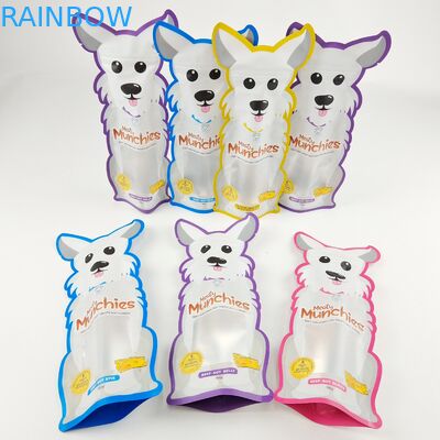 Hologram Printed Irregular Shaped Die Cut Mylar Bags 3.5g - 28g Childproof Smell Proof Bag