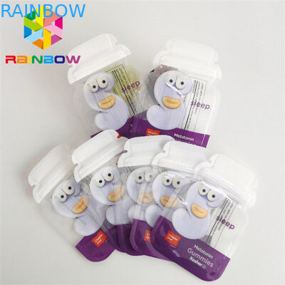 Die Cut Small Resealable Smell Proof Bag 3.5g Cookie Mylar Food Bags