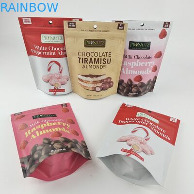 3.5g Mylar Ziplock Bags Custom Printed Moisture Proof For Candy Sweet Biscuits Packing