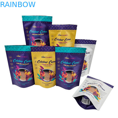 Customized Edible Packaging Stand Up Pouch Bag With Zipper Smell Proof