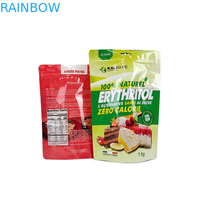 3.5g Smell Proof Custom Cookie Candy Food Grade Zip Lock Bag White Foil