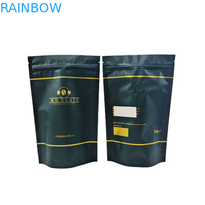 Coffee Tea Packaging White Frosted Ziplock Bag Smell Proof With Your Logo