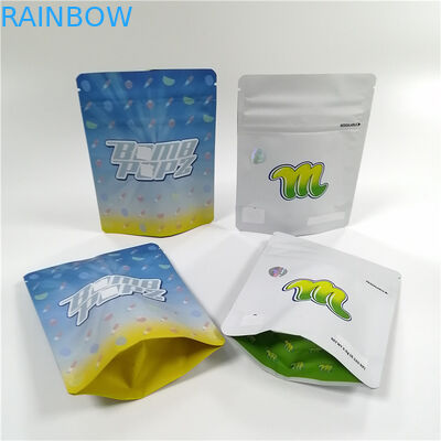 Colorful Plastic Zip Lock Bags Child Smell Proof Digital Printing