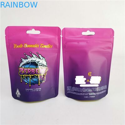 Plastic Foil Herbal Incense Packaging Mylar Bag Stand Up Pouch Cannabis Flower