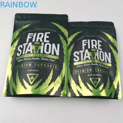 Plastic Foil Herbal Incense Packaging Mylar Bag Stand Up Pouch Cannabis Flower