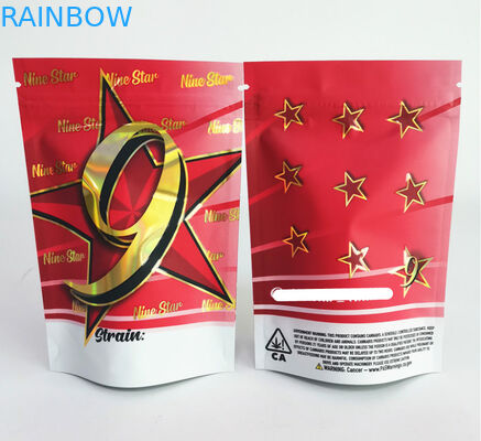 CBD Weed Marijuana Packaging Bag 420 Digital Printing Doypack Die Cut Herbal Incense