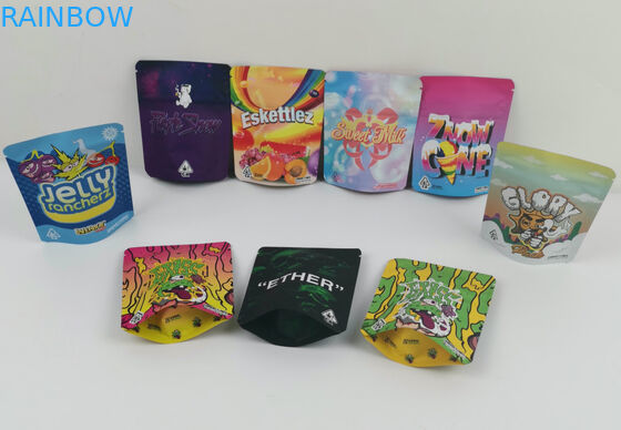 CBD Weed Marijuana Packaging Bag 420 Digital Printing Doypack Die Cut Herbal Incense