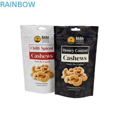 Child Proof Zipper 3.5g Mylar Bags Stand Up Cookie Aluminum Packaging Hot Stamping