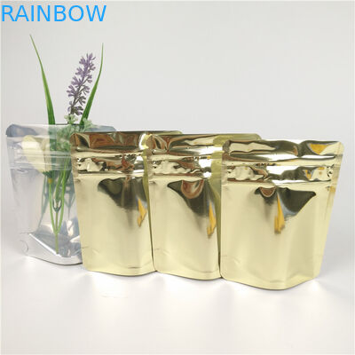 Aluminum Glossy Holographic Cookies Packaging Bags 3.5g 7g Stand Up Pouches