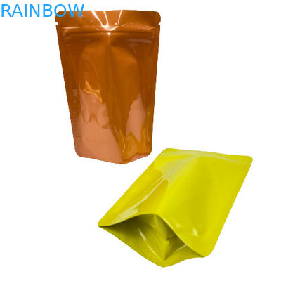 Aluminum Glossy Holographic Cookies Packaging Bags 3.5g 7g Stand Up Pouches
