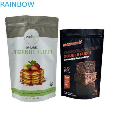 Custom Printed Mylar Packaging Bags Smell Proof Stand Up Hologram Cookie 30 Microns