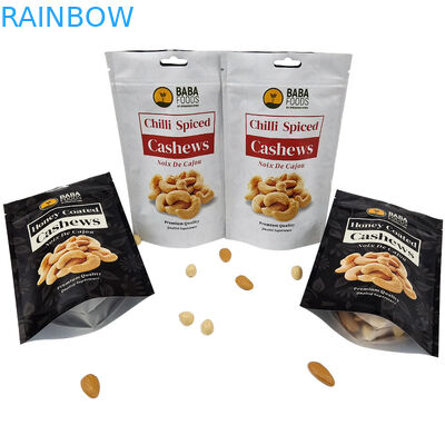 Printed Plastic Resealable Mylar Pouch Bag 3.5g Soft Touch Packaging With Zipper