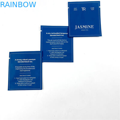 500Ppcs Packaging Printing Mylar Bags For Black Green Tea Heat Seal Pouches