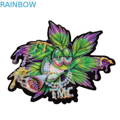 3.5g Sealed Smell Proof Mylar Bags Custom Printed Unique Special Die Cut Irregular Shaped