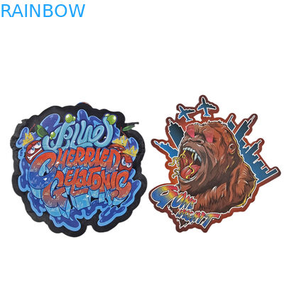 Custom Special Shaped Childproof Zipper 3.5g Snack Packaging Irregular Die Cut Mylar Bag